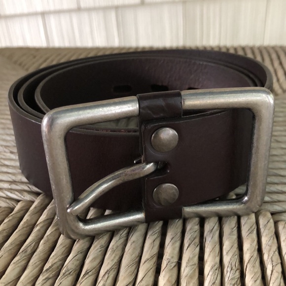 Boutique Size L (35-40) Smooth Leather Classic Black Brushed Silver HW $79 NEW - Picture 11 of 16